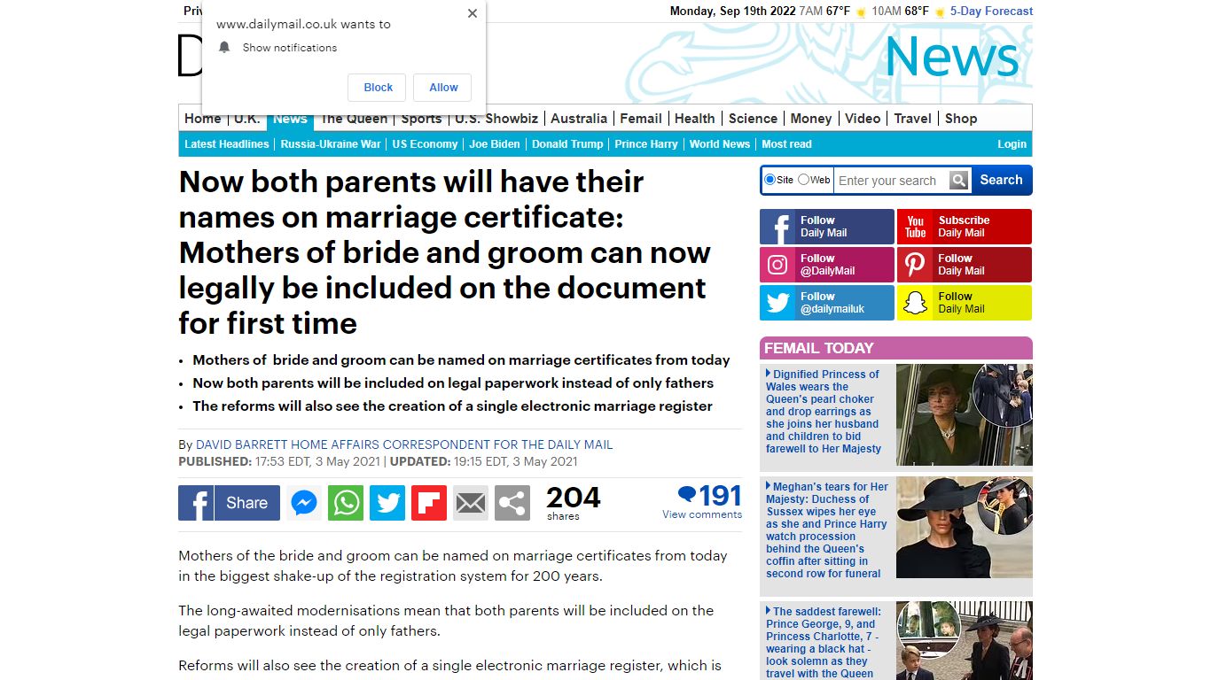 Mothers of bride and groom can be included on marriage certificate ...